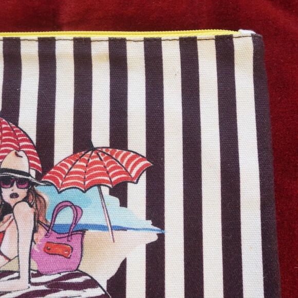 Henri Bendel Wet Bag Swimsuit Zip Pouch Wet Bikini - Picture 4 of 16